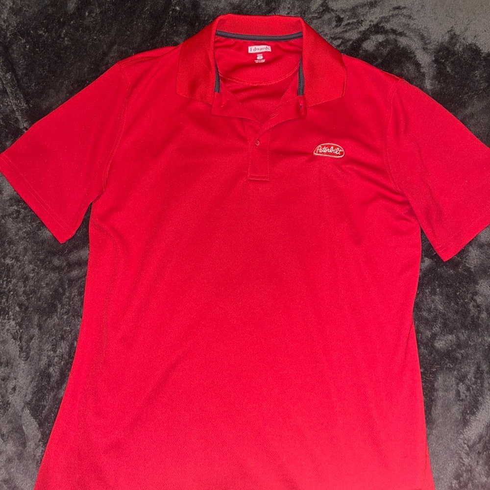 Peterbilt Red Polo Shirt – Size M | Brand New